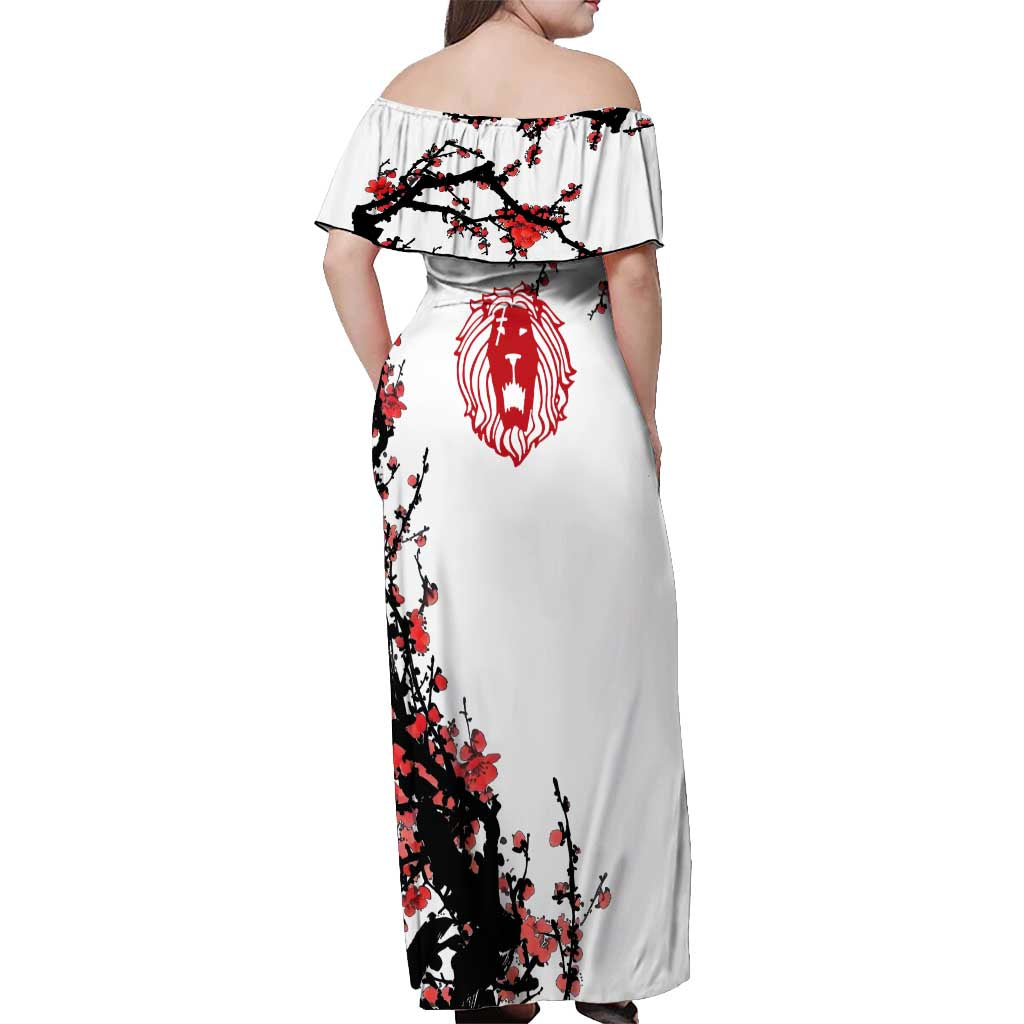 Escanor - Nanatsu no Taizai Off Shoulder Maxi Dress Anime Japan Style