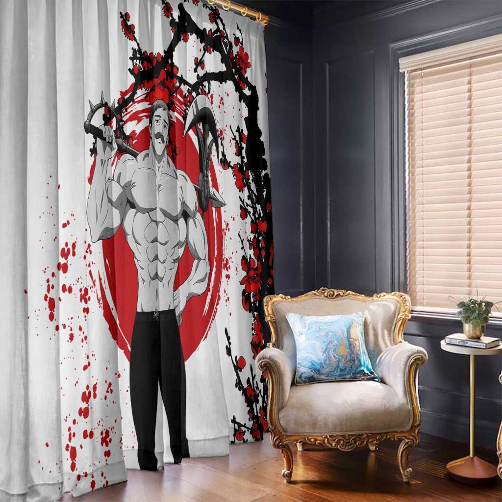 Escanor - Nanatsu no Taizai Window Curtain Anime Japan Style