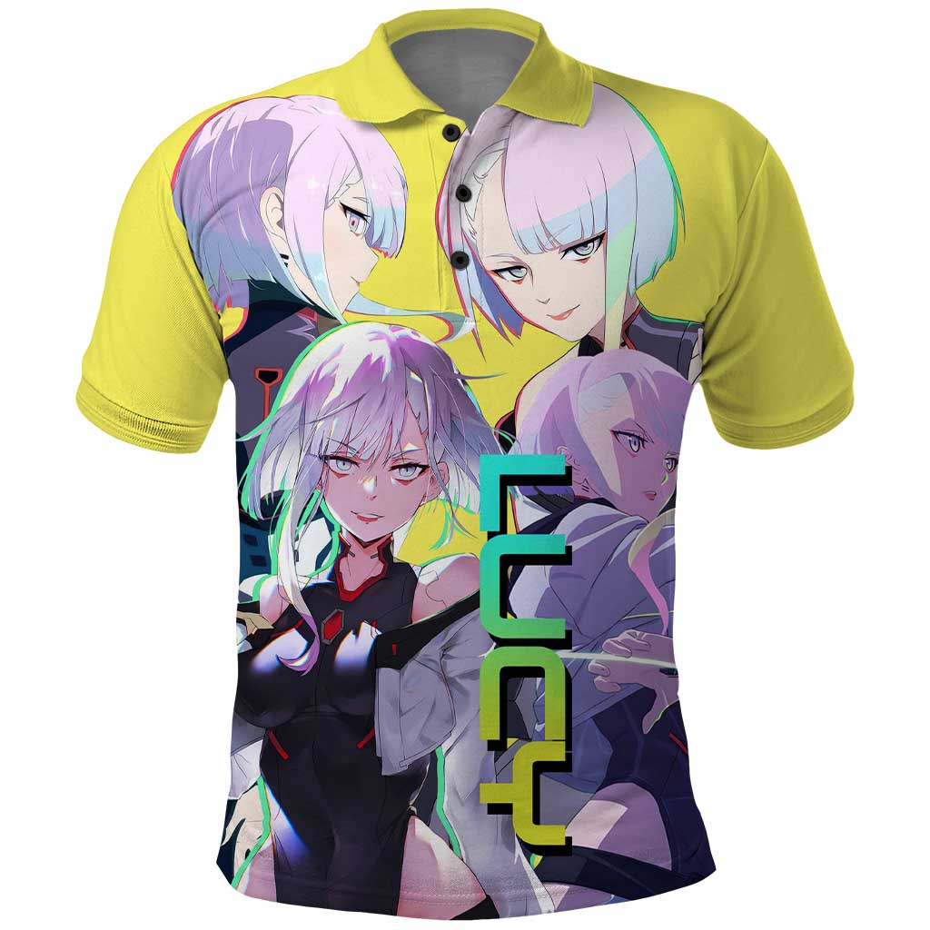 Lucy - CyperPunk Edgerunners Polo Shirt Anime Style