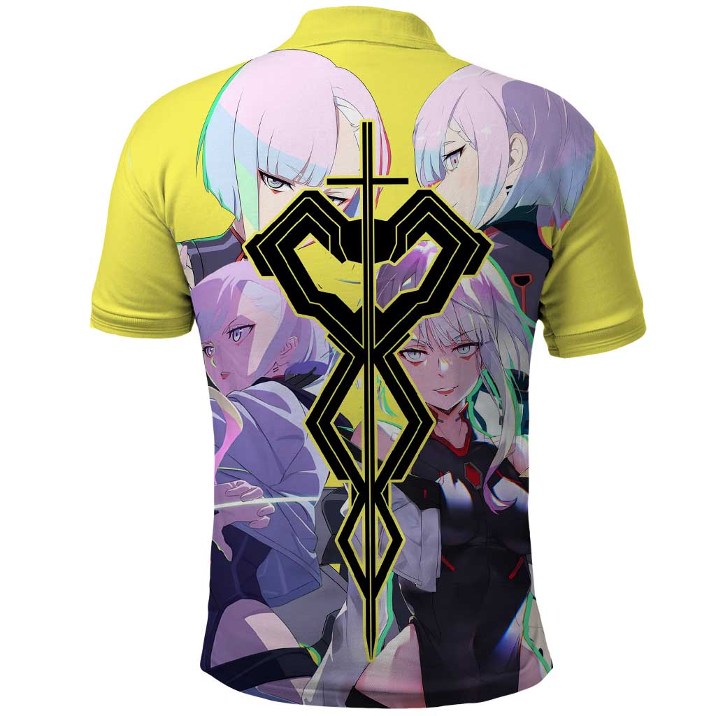 Lucy - CyperPunk Edgerunners Polo Shirt Anime Style