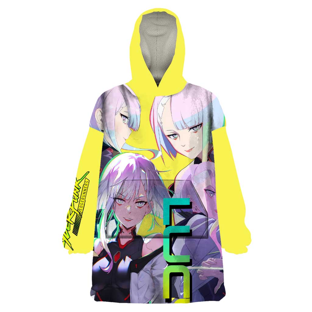 Lucy - CyperPunk Edgerunners Wearable Blanket Hoodie Anime Style