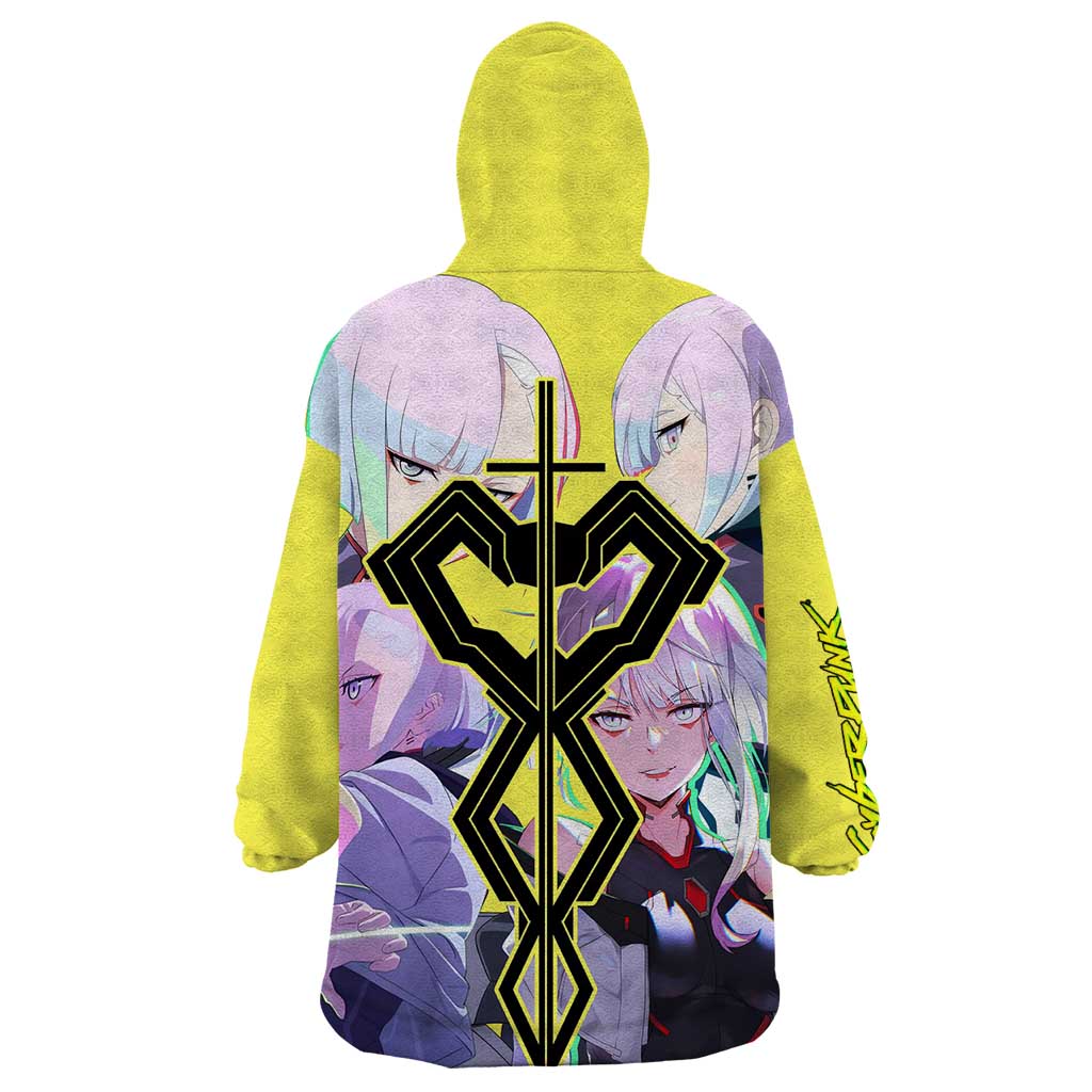 Lucy - CyperPunk Edgerunners Wearable Blanket Hoodie Anime Style