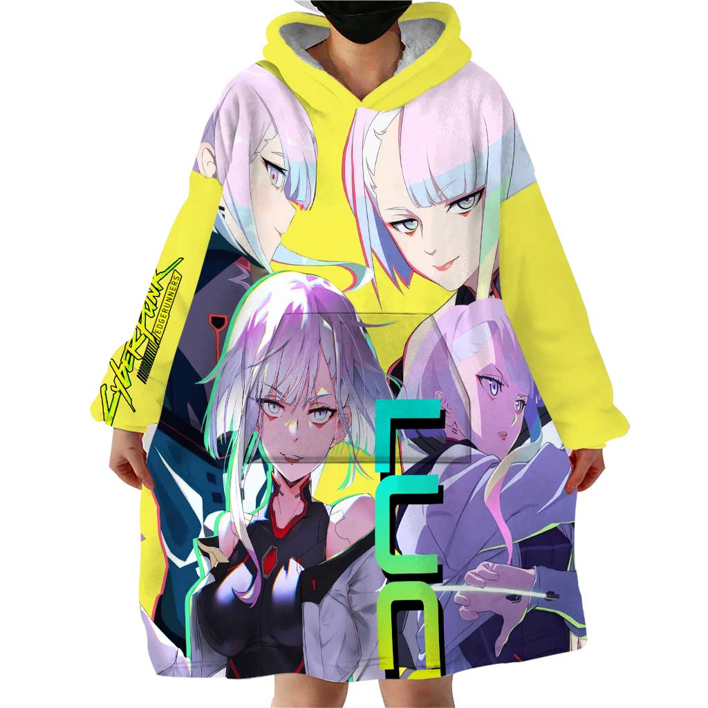 Lucy - CyperPunk Edgerunners Wearable Blanket Hoodie Anime Style
