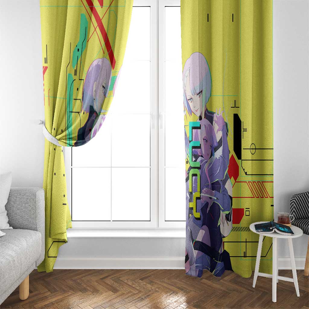 Lucy - CyperPunk Edgerunners Window Curtain Anime Style