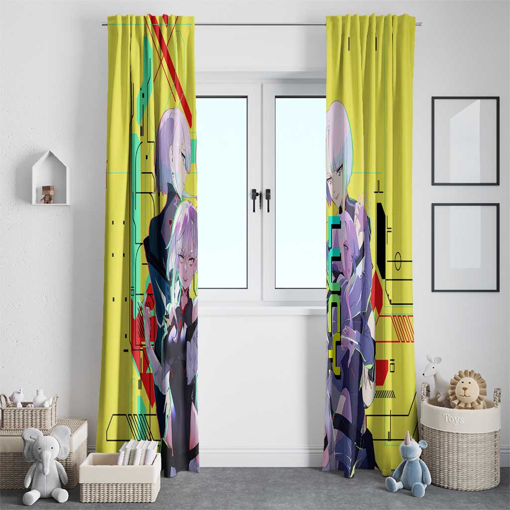 Lucy - CyperPunk Edgerunners Window Curtain Anime Style