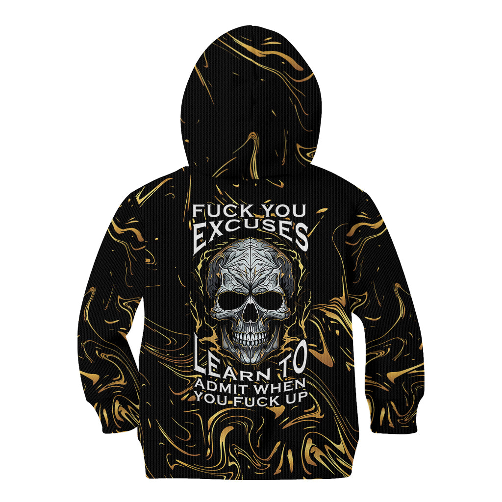 skull-mable-golden-abstract-art-kid-hoodie-fuck-you-excuses-learn-to-admit-when-you-fuck-up