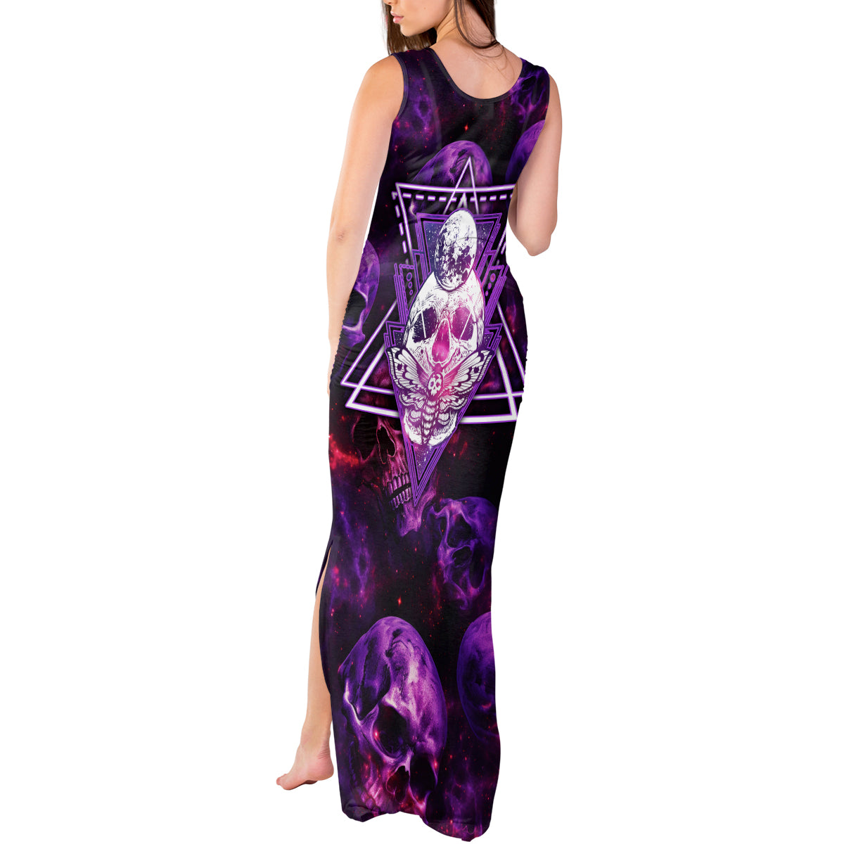 skull-and-moth-tank-maxi-dress-fantasy-cosmic-abstract-grunge-purple-art