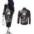 skull-grunge-pattern-couples-matching-off-the-shoulder-long-sleeve-dress-and-long-sleeve-button-shirts-warning-im-an-asshole