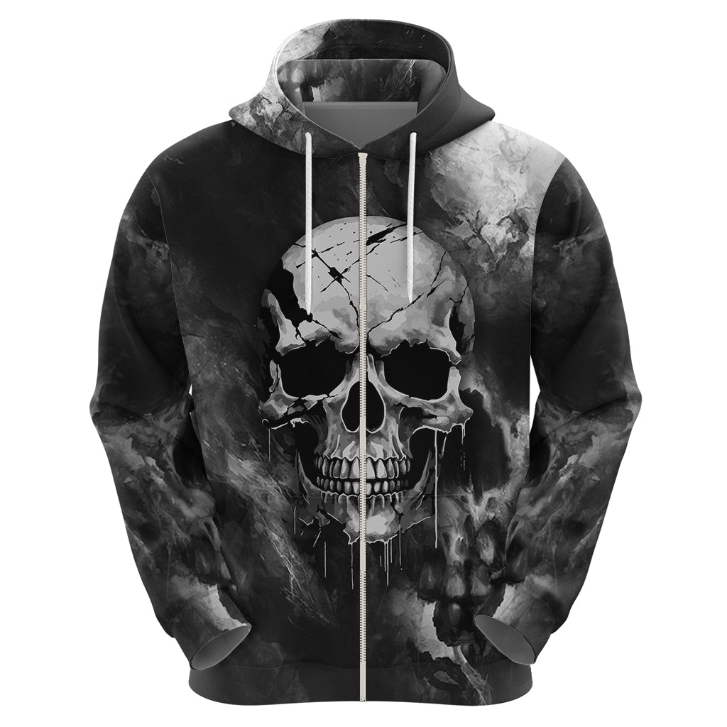 skull-grunge-pattern-hoodie-warning-im-an-asshole