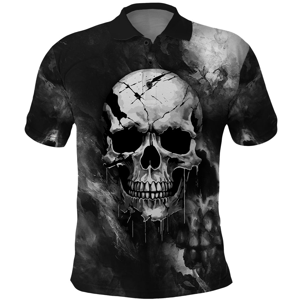 skull-grunge-pattern-polo-shirt-warning-im-an-asshole