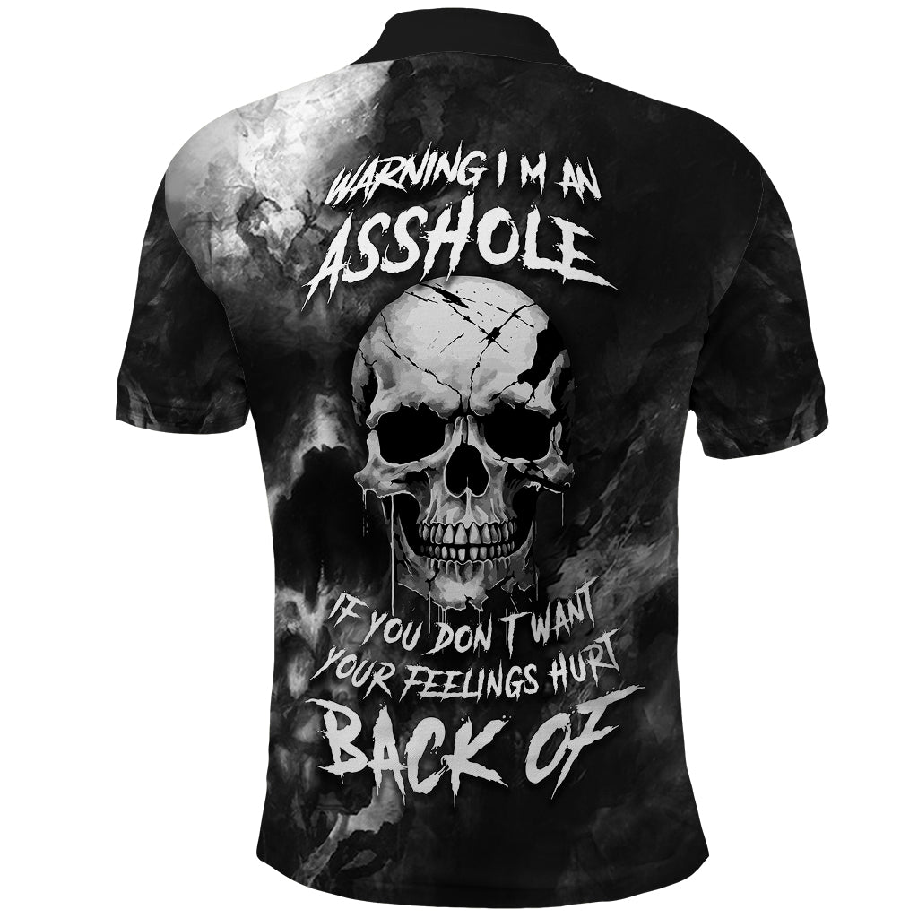 skull-grunge-pattern-polo-shirt-warning-im-an-asshole