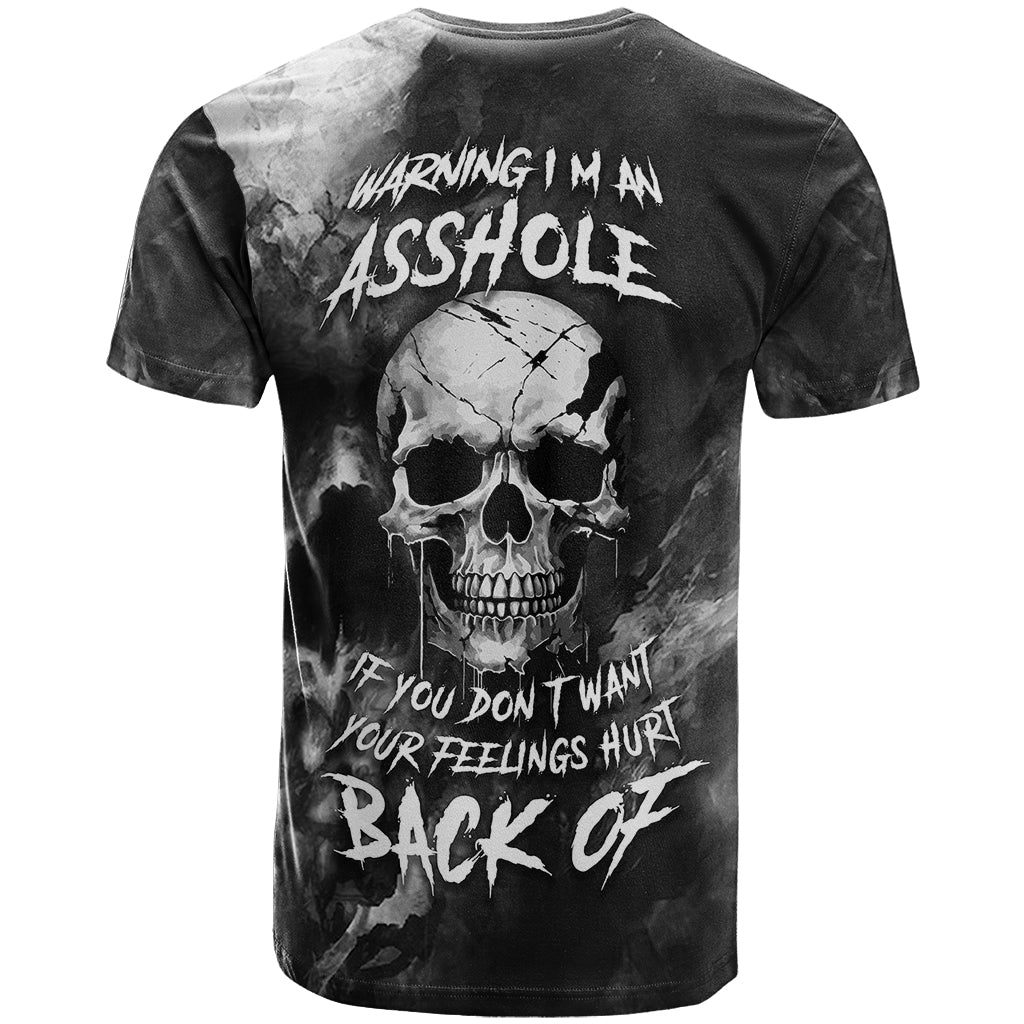skull-grunge-pattern-t-shirt-warning-im-an-asshole