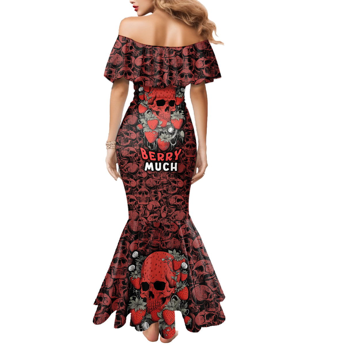 skull-pattern-mermaid-dress-i-love-you-berry-much