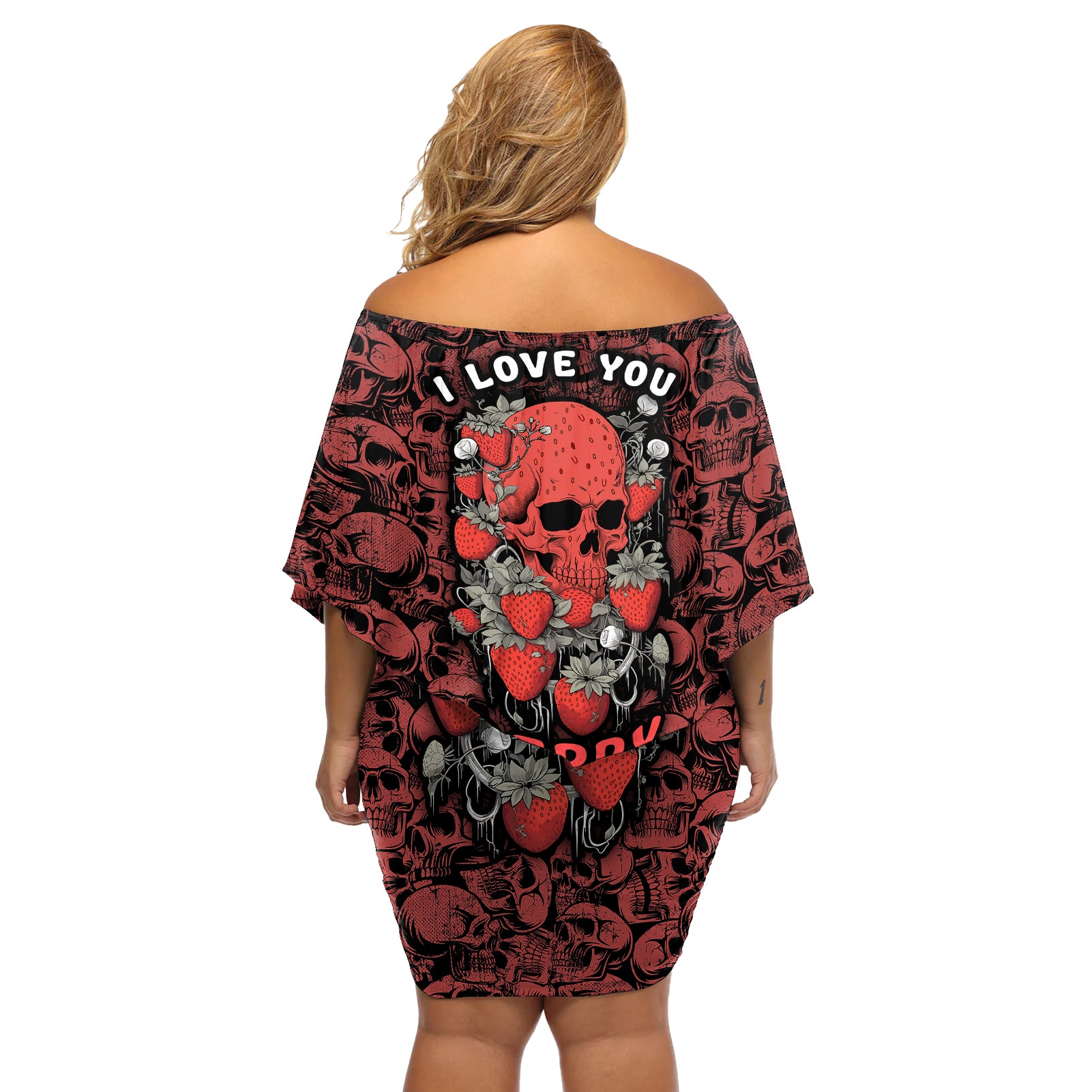 skull-pattern-off-shoulder-short-dress-i-love-you-berry-much