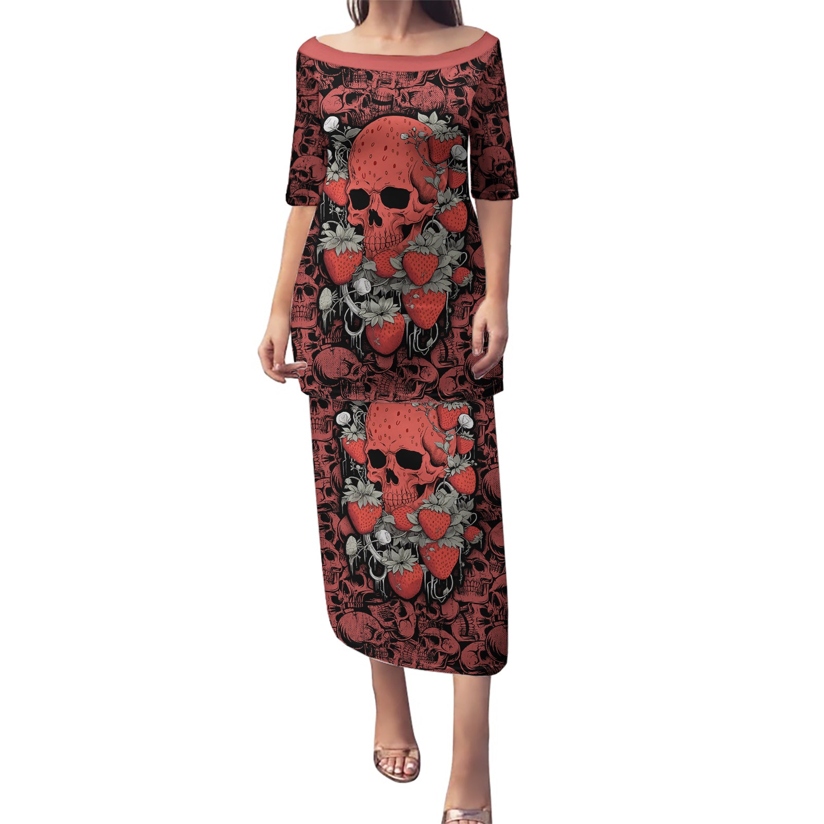 skull-pattern-puletasi-i-love-you-berry-much