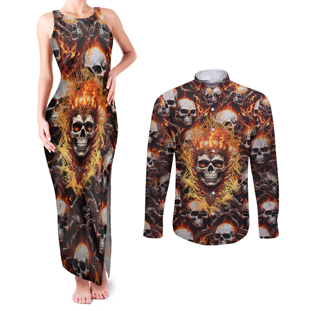 flaming-skull-couples-matching-tank-maxi-dress-and-long-sleeve-button-shirts-judge-me-when-youre-perfect-otherwise-shut-up