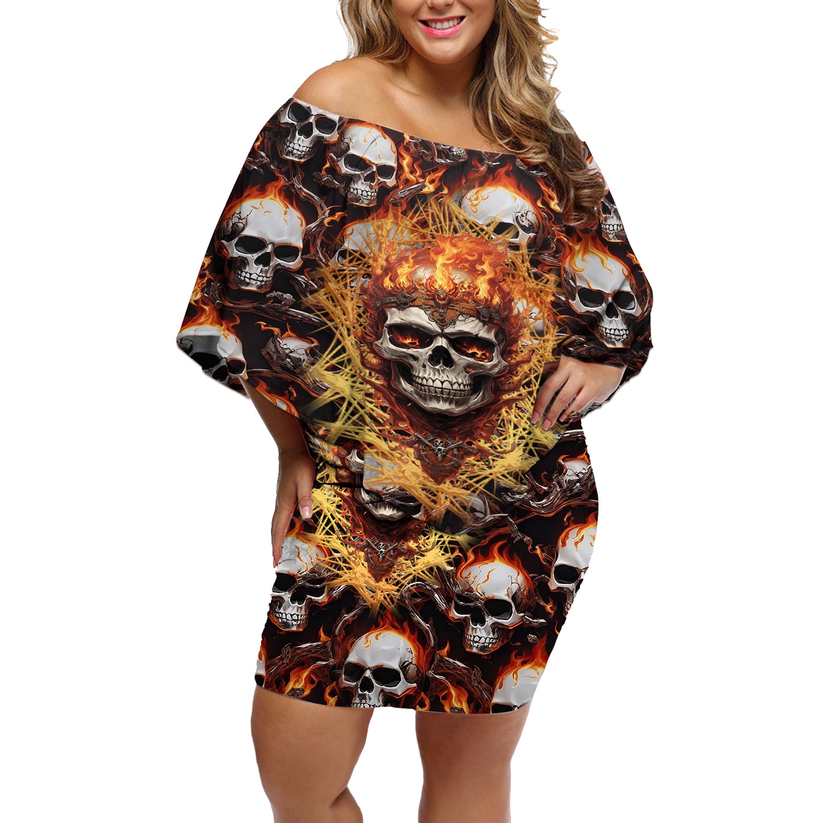 flaming-skull-off-shoulder-short-dress-judge-me-when-youre-perfect-otherwise-shut-up