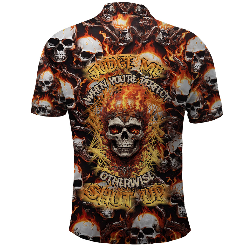 flaming-skull-polo-shirt-judge-me-when-youre-perfect-otherwise-shut-up