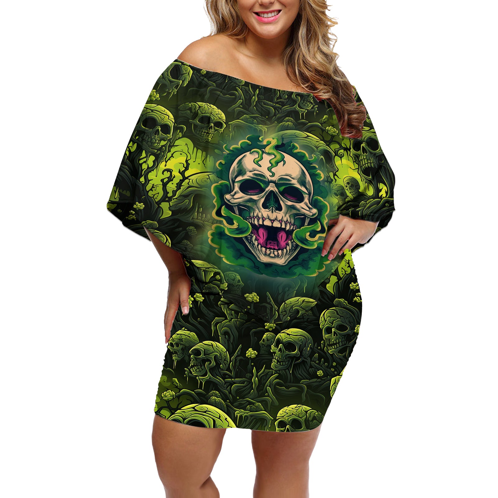 zombie-skull-off-shoulder-short-dress-im-like-literally-dead