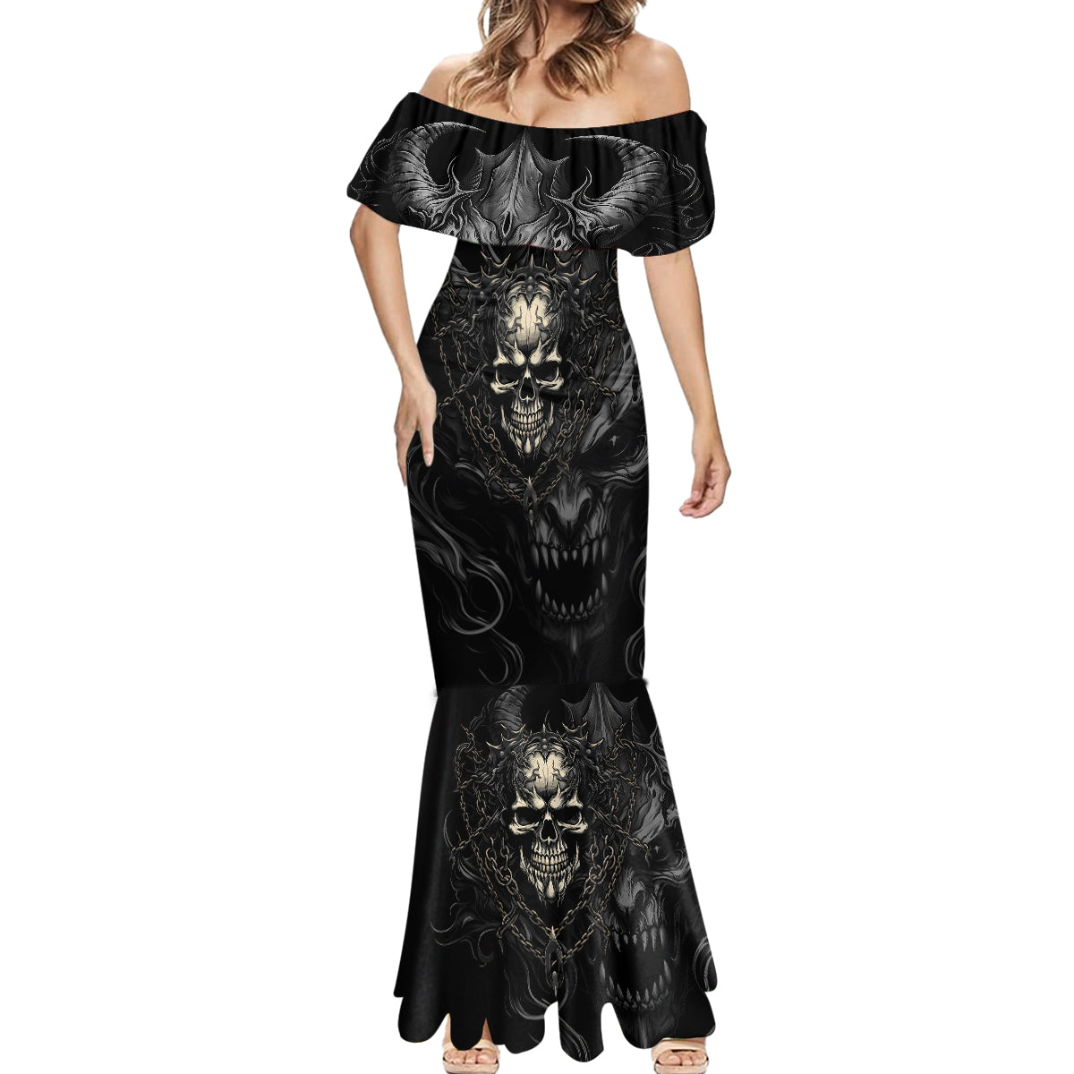 skull-demon-fantasy-mermaid-dress-time-to-unleash-a-litte-hell