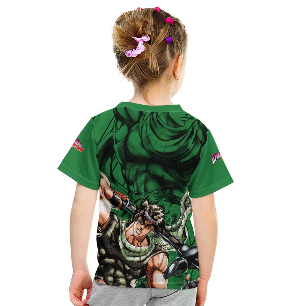 Joseph Joestar - JoJo's Bizarre Adventure Kid T Shirt Anime Mix Black Sketch Style