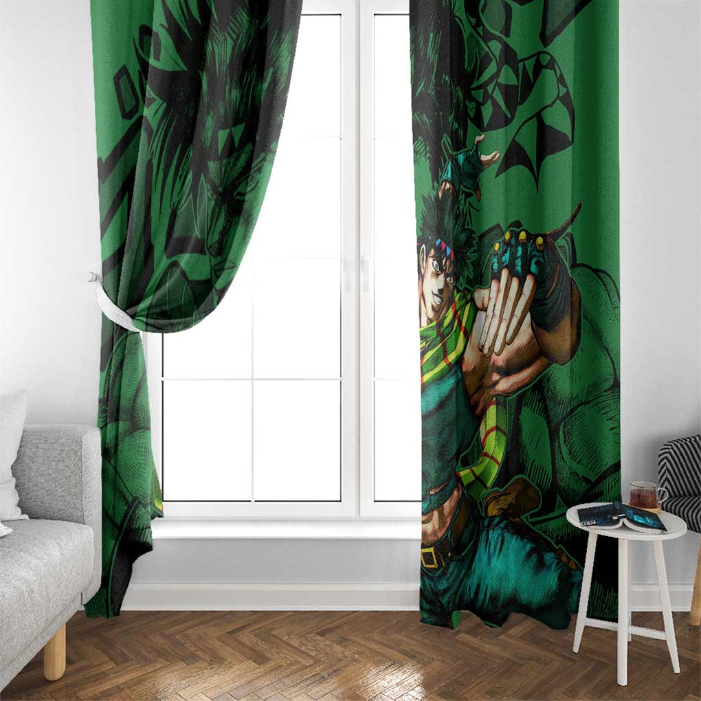 Joseph Joestar - JoJo's Bizarre Adventure Window Curtain Anime Mix Black Sketch Style