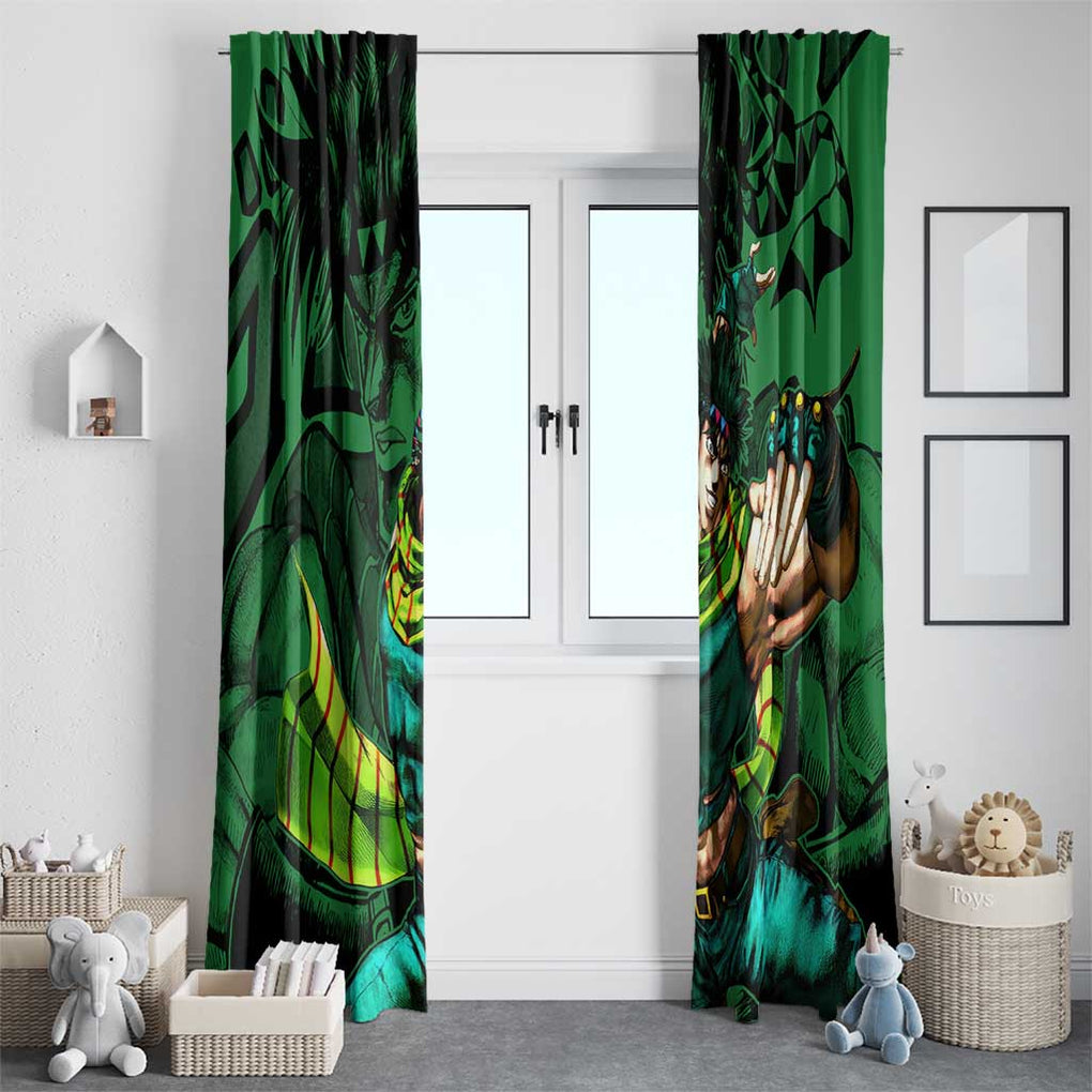 Joseph Joestar - JoJo's Bizarre Adventure Window Curtain Anime Mix Black Sketch Style
