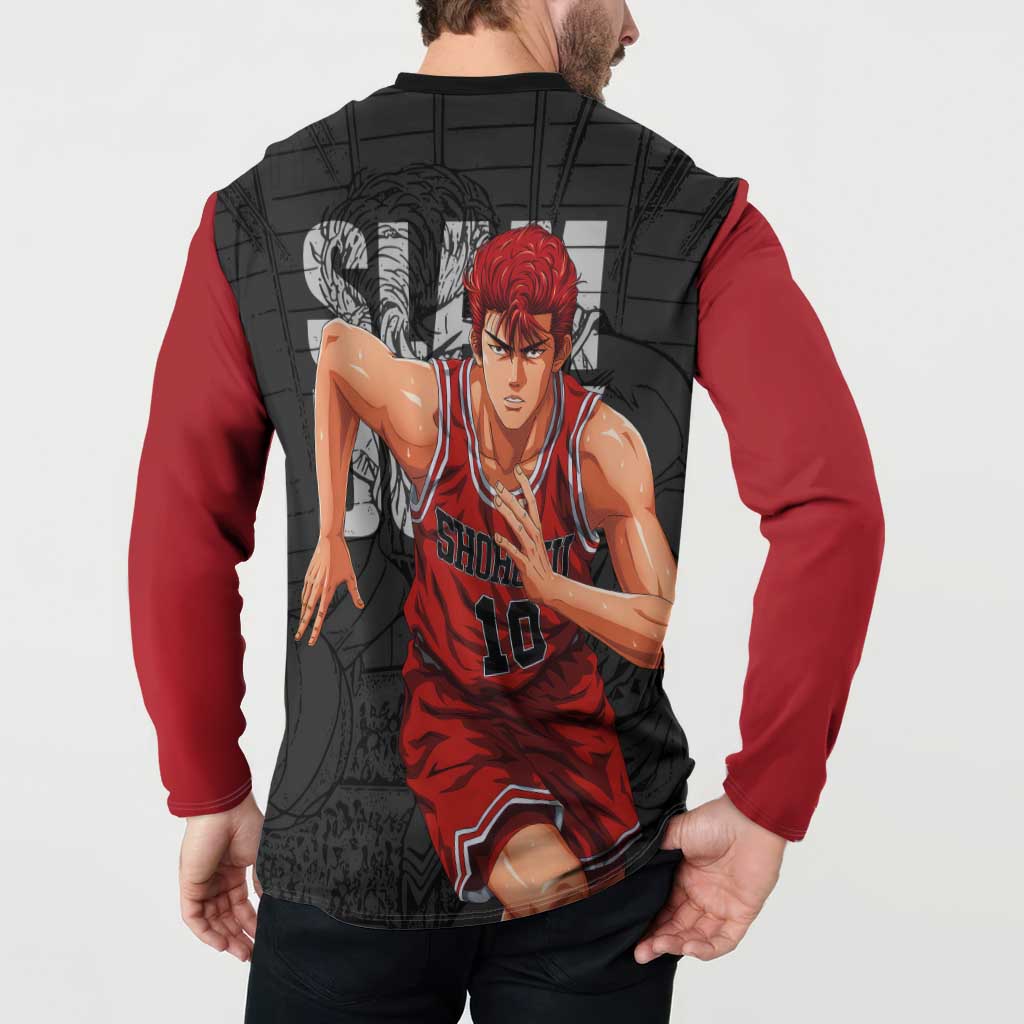 Sakuragi - Slam Dunk Button Sweatshirt Anime Style