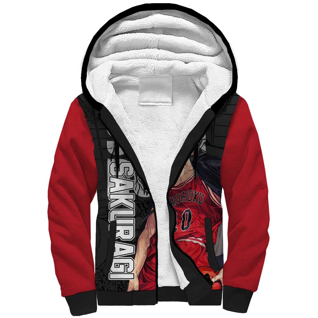 Sakuragi - Slam Dunk Sherpa Hoodie Anime Style
