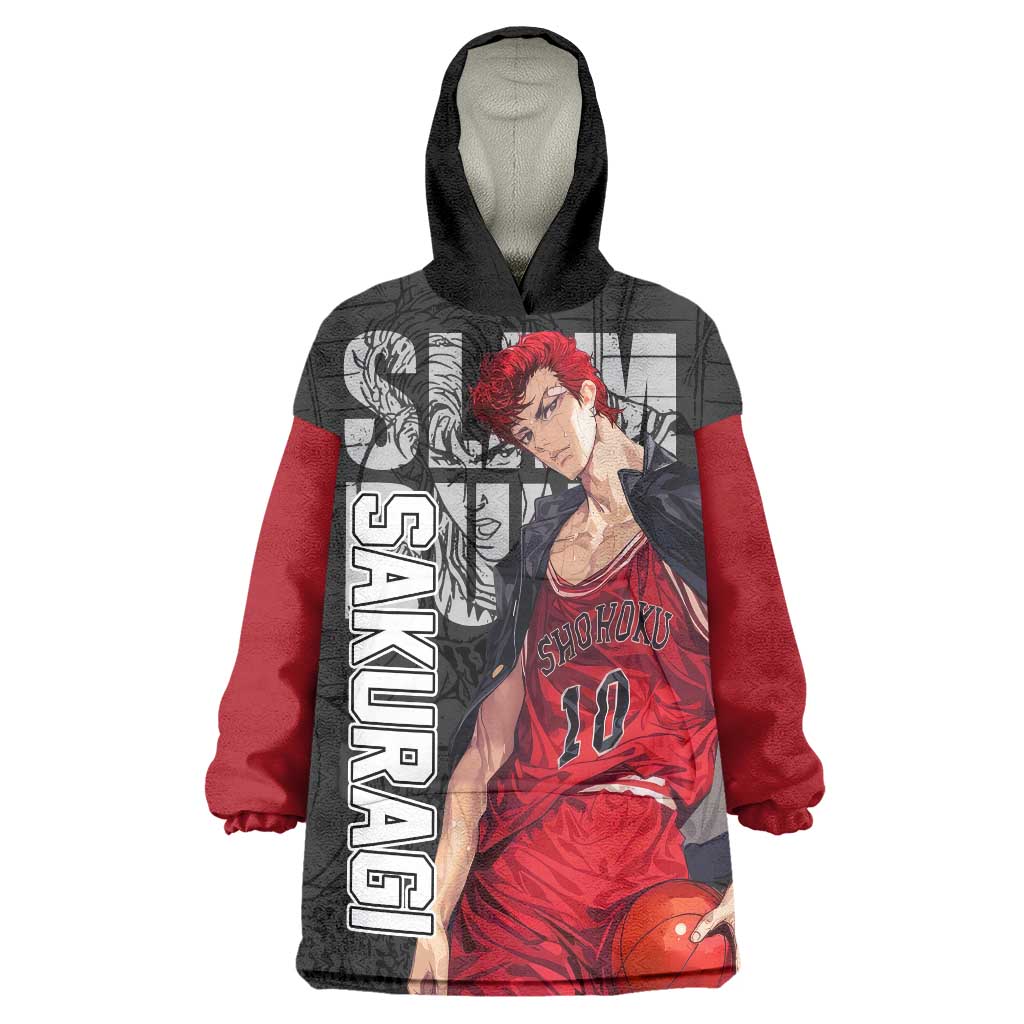 Sakuragi - Slam Dunk Wearable Blanket Hoodie Anime Style
