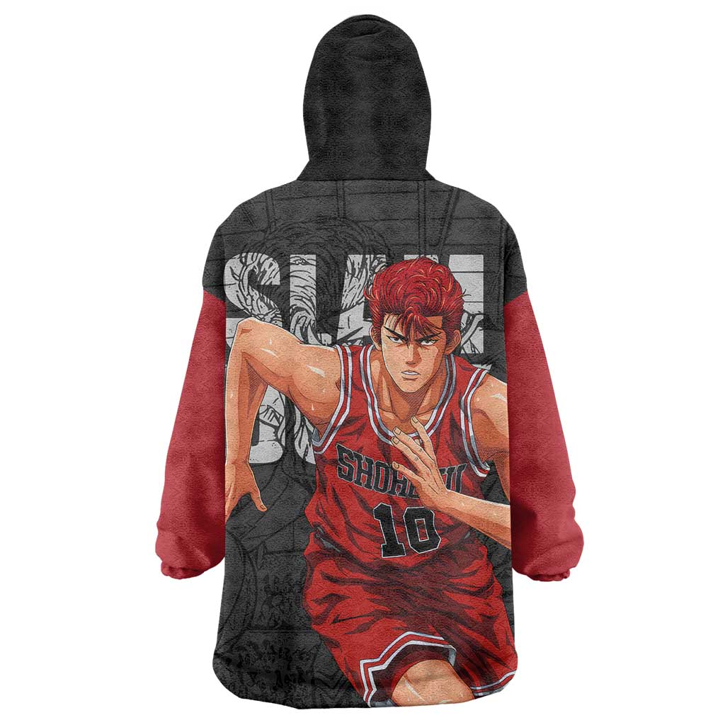 Sakuragi - Slam Dunk Wearable Blanket Hoodie Anime Style