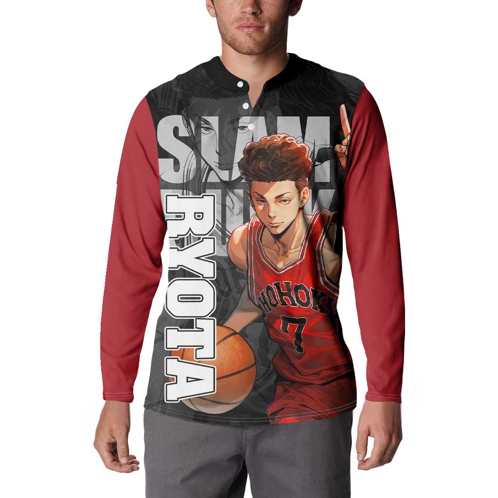 Miyagi Ryota - Slam Dunk Button Sweatshirt Anime Style