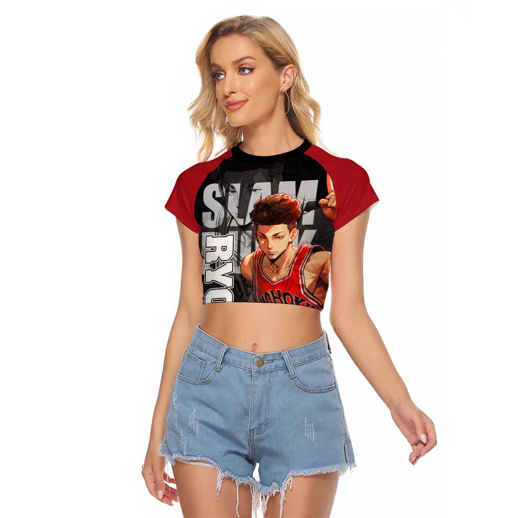 Miyagi Ryota - Slam Dunk Raglan Cropped T Shirt Anime Style