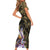 Jotaro Kujo - JoJo's Bizarre Adventure Short Sleeve Bodycon Dress Anime Mix Black Sketch Style