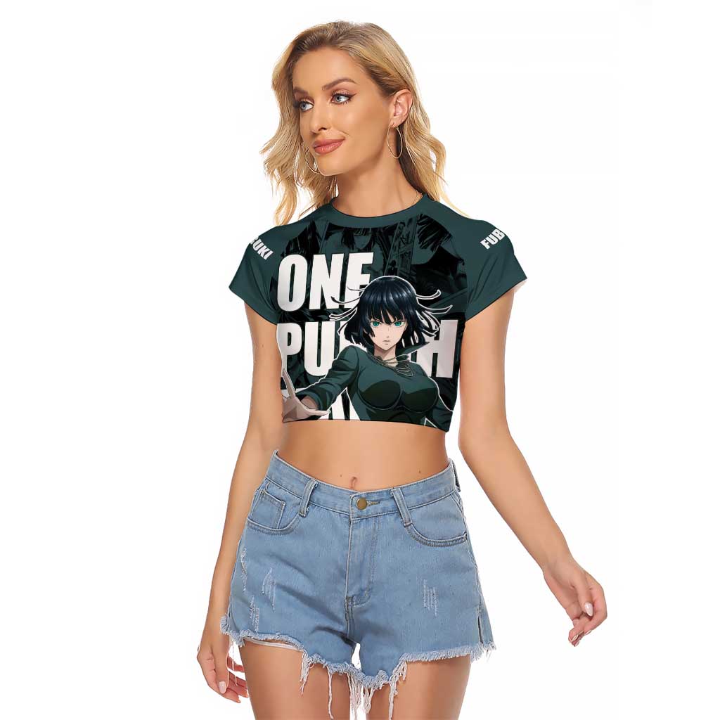 Fubuki - One Punch Man Raglan Cropped T Shirt Anime Style