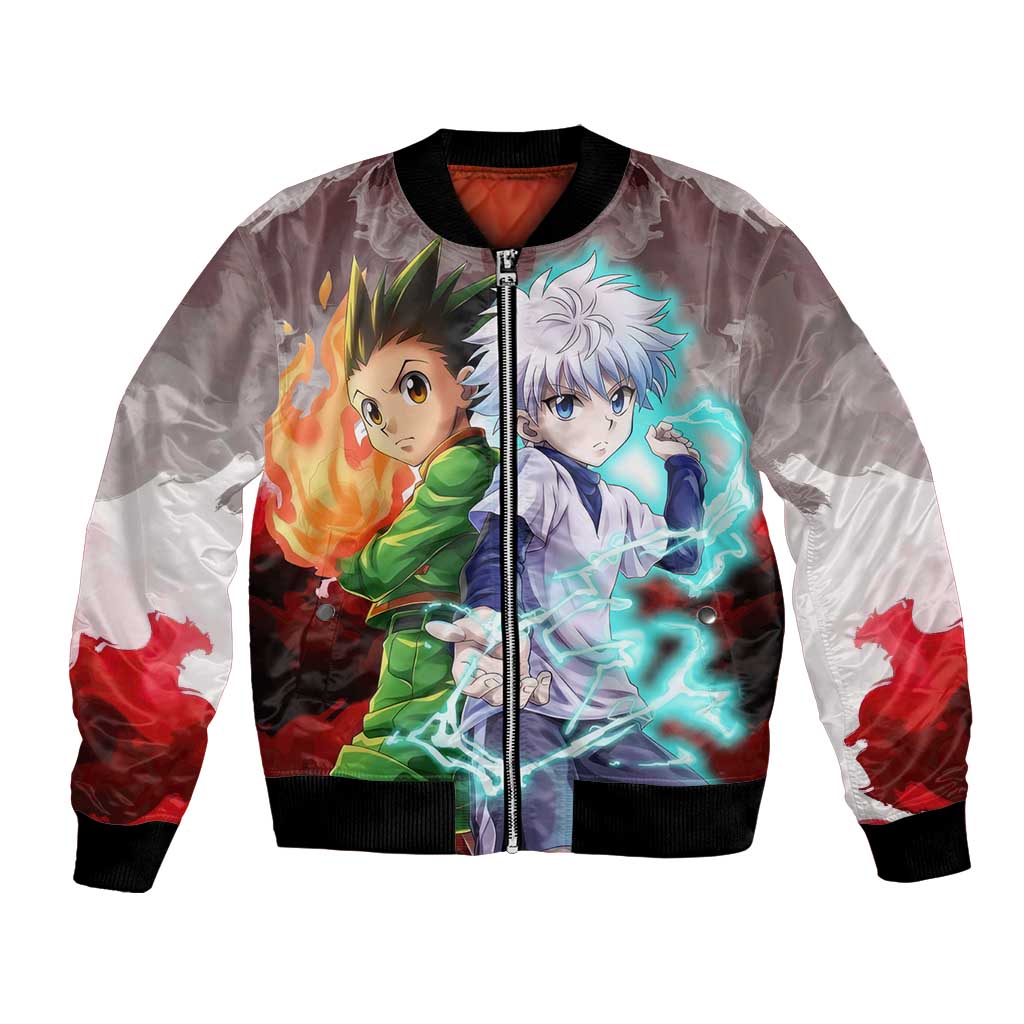 Power Duo Gon & Killua Hunter X Hunter Bomber Jacket Anime Style