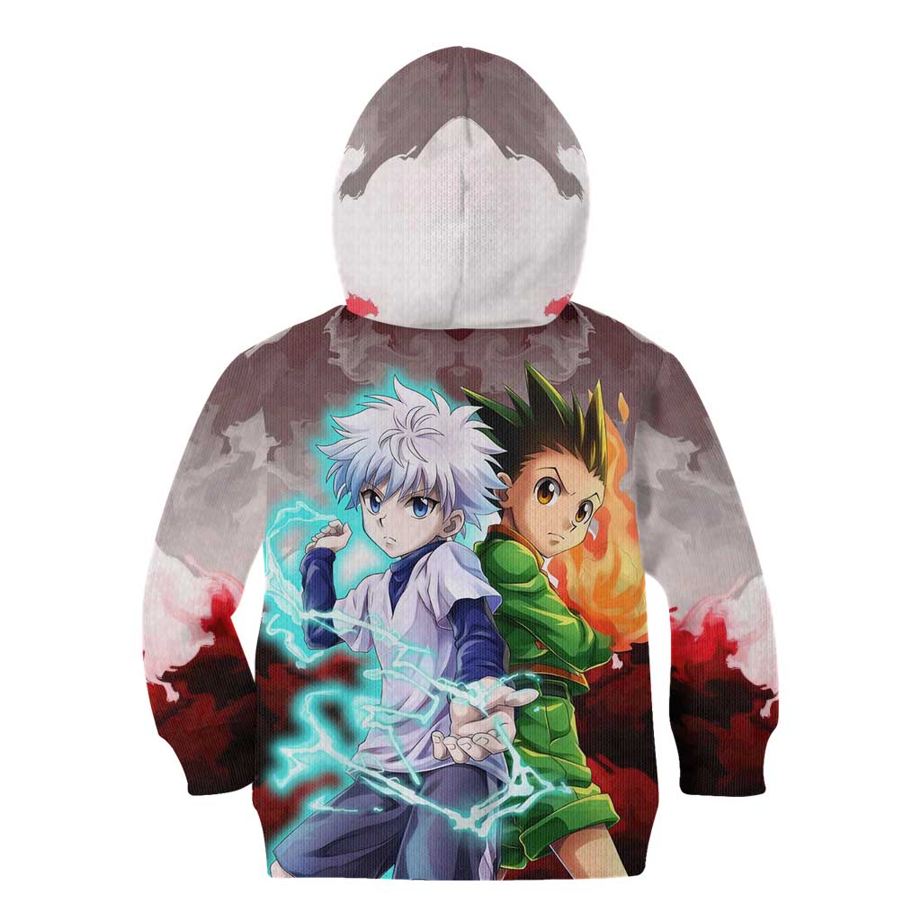 Power Duo Gon & Killua Hunter X Hunter Kid Hoodie Anime Style