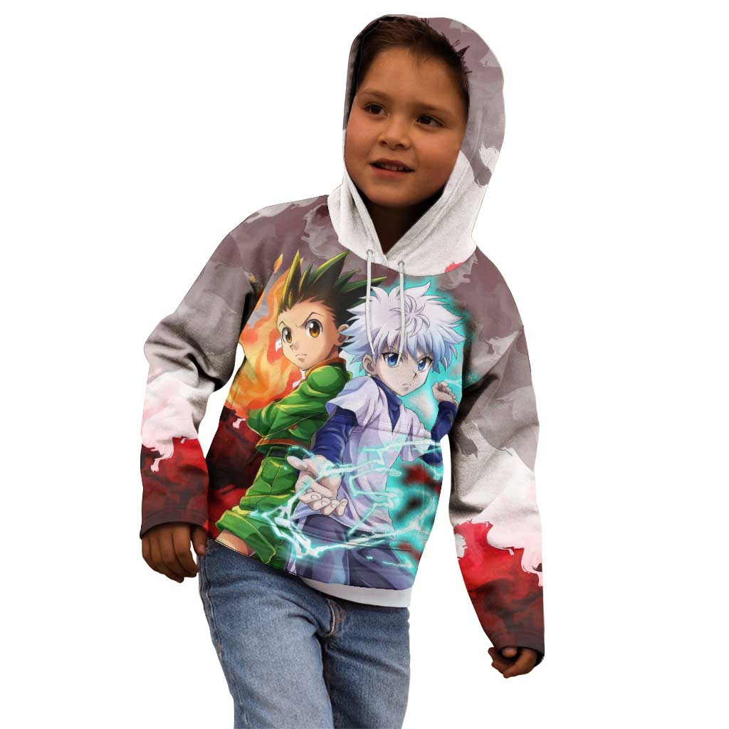 Power Duo Gon & Killua Hunter X Hunter Kid Hoodie Anime Style
