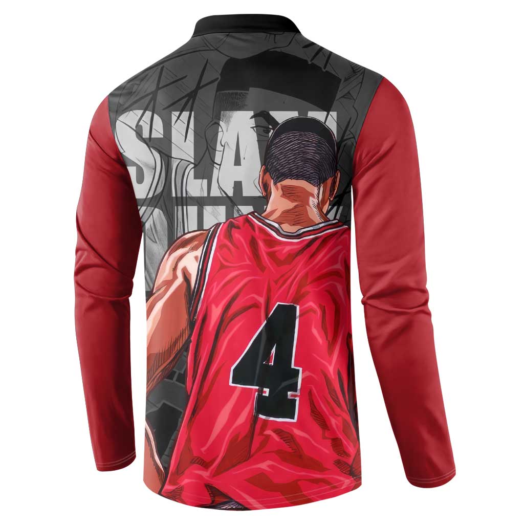 Akagi Takenori - Slam Dunk Button Sweatshirt Anime Style