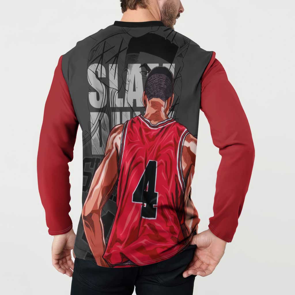Akagi Takenori - Slam Dunk Button Sweatshirt Anime Style