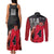 Akagi Takenori - Slam Dunk Couples Matching Tank Maxi Dress and Long Sleeve Button Shirt Anime Style