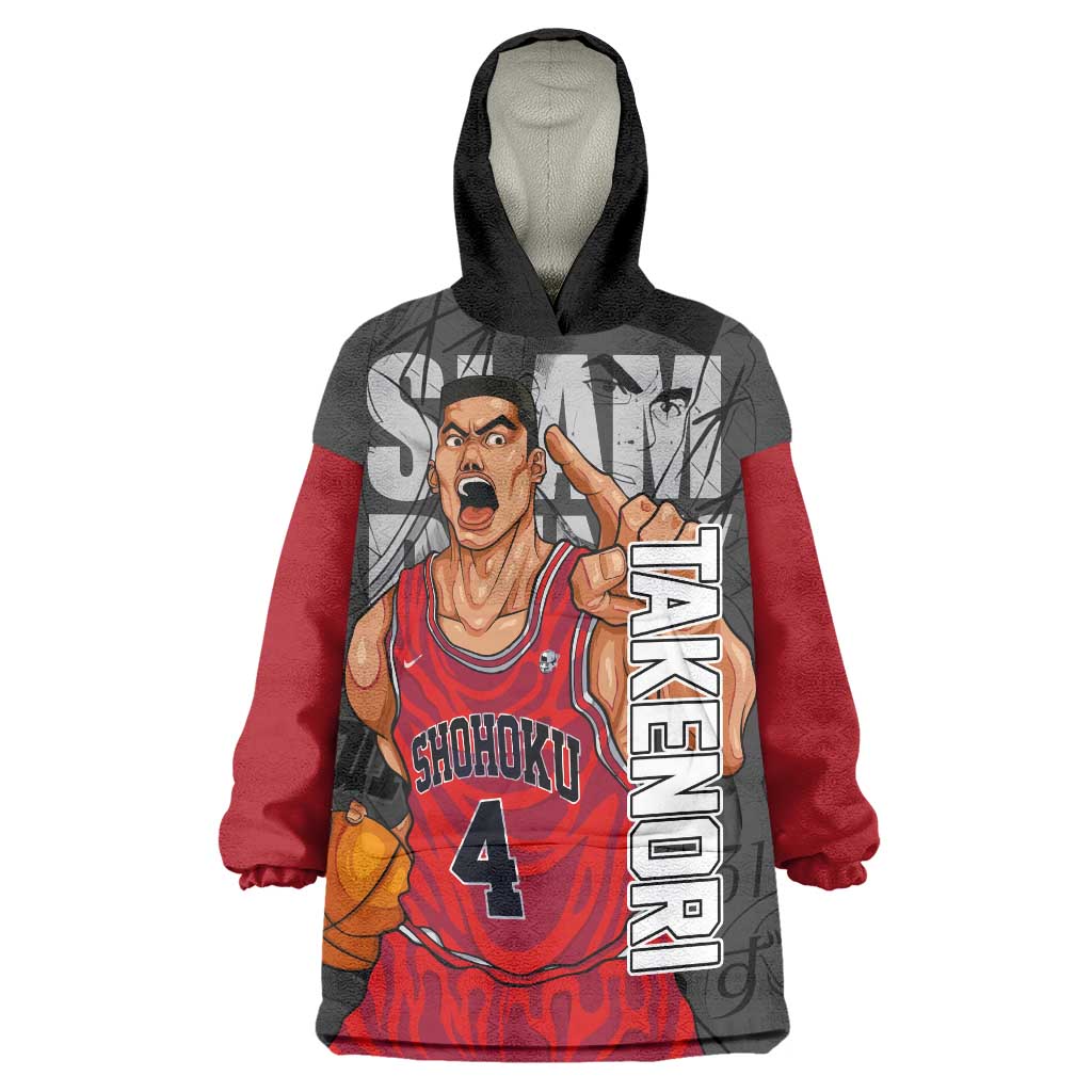 Akagi Takenori - Slam Dunk Wearable Blanket Hoodie Anime Style