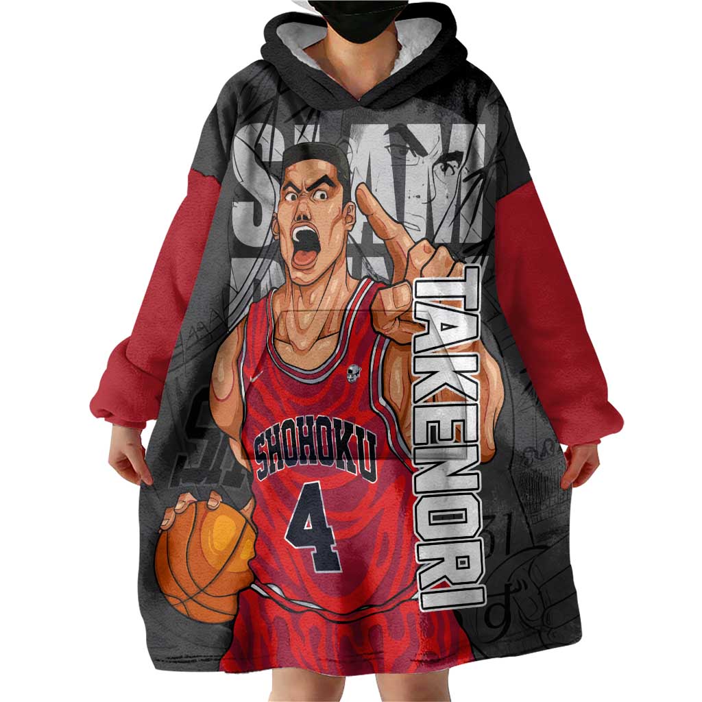 Akagi Takenori - Slam Dunk Wearable Blanket Hoodie Anime Style