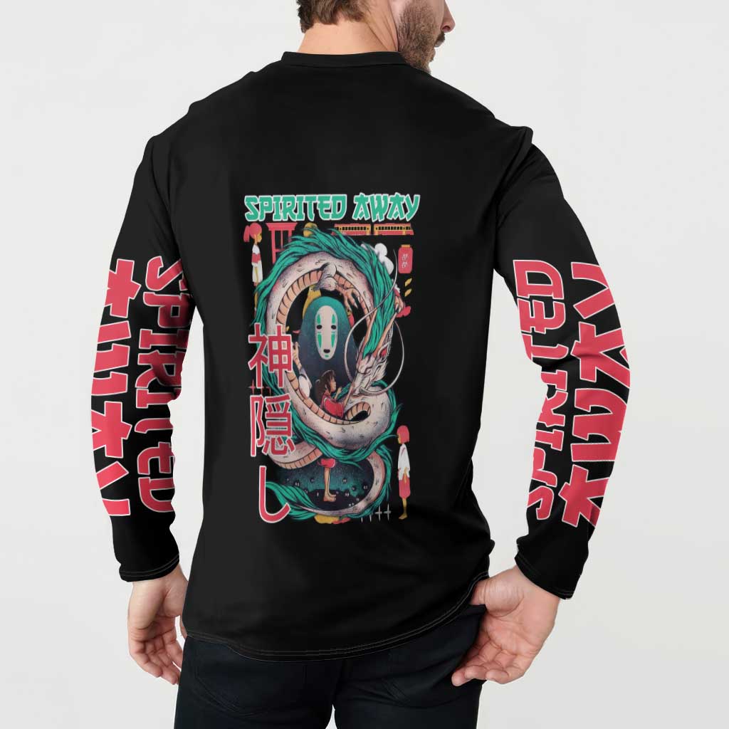 Spirited Away Studio Ghibli Button Sweatshirt Anime Style
