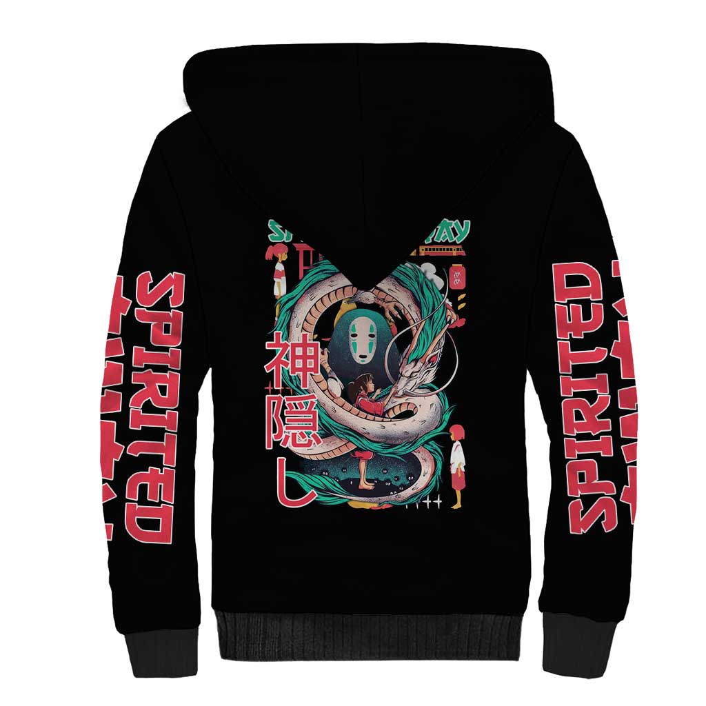 Spirited Away Studio Ghibli Sherpa Hoodie Anime Style