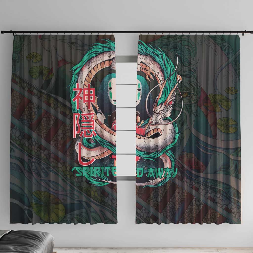 Spirited Away Studio Ghibli Window Curtain Anime Style