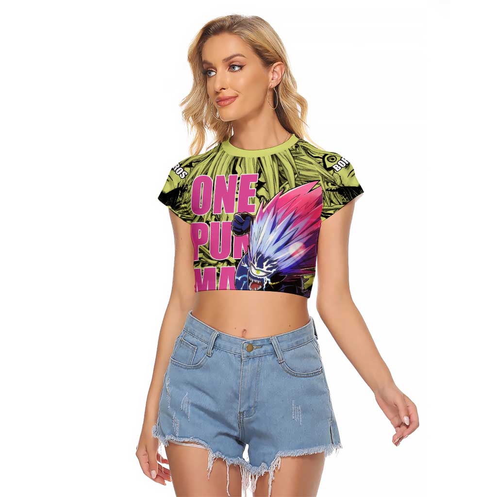 Boros - One Punch Man Raglan Cropped T Shirt Anime Style