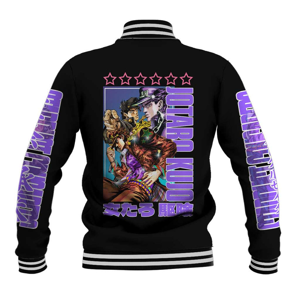Jotaro Kujo Jojo’s Six Star Bizarre Adventure Baseball Jacket Anime Style