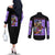 Jotaro Kujo Jojo’s Six Star Bizarre Adventure Couples Matching Off The Shoulder Long Sleeve Dress and Long Sleeve Button Shirt Anime Style