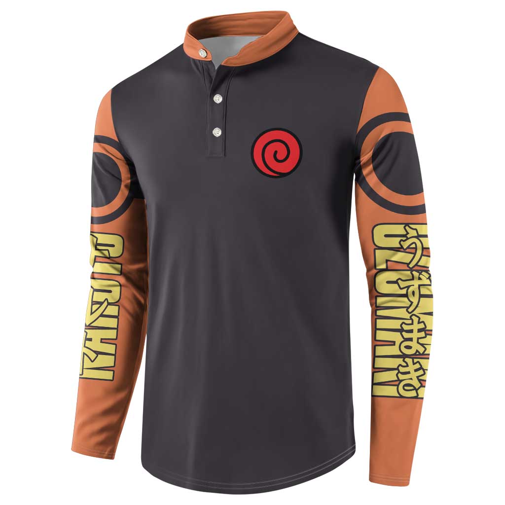 Uzumaki Naruto Naruto Shippuden Button Sweatshirt Anime Style